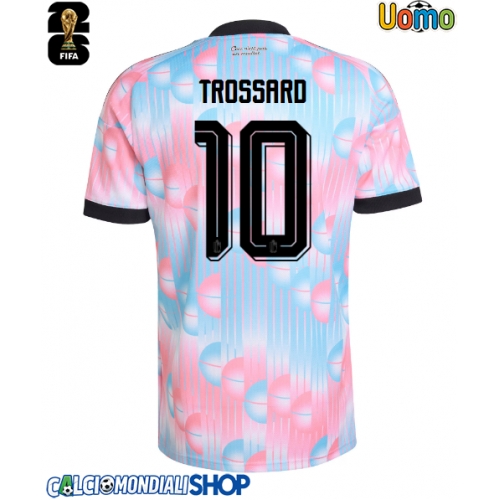 Maglie da calcio Belgio Leandro Trossard #10 Seconda Maglia Mondiali 2026  Manica Corta